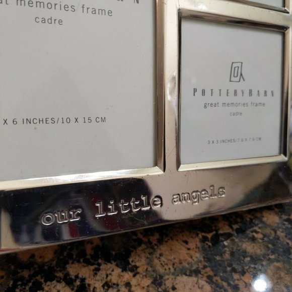 Pottery Barn Accents Pottery Barn Frame Silver Plated Two 3x3 One